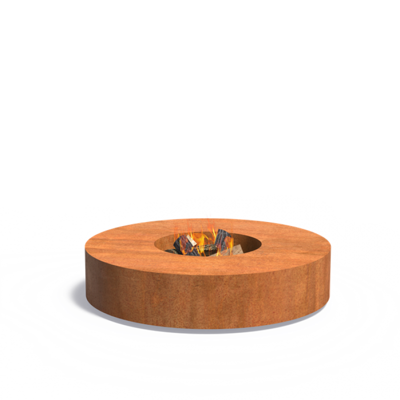 Brasero Table Corten Roulettes 85 – Pyro brasero