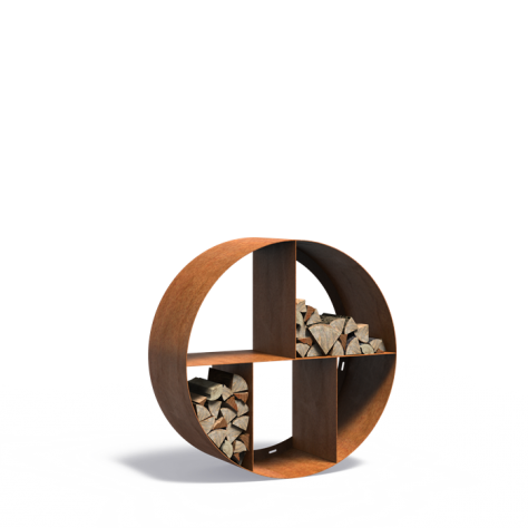 Etagère range buche ronde