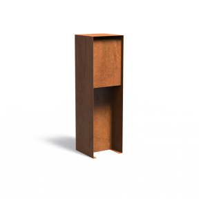 TASSO C letterbox in CorTen steel