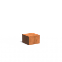 Socles pleins bas en acier CorTen