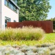 Outdoor partition walls in CorTen steel