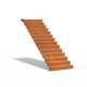 Outdoor stairs in CorTen steel