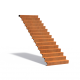 Outdoor stairs in CorTen steel