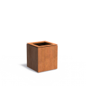 CARRE planter in CorTen steel