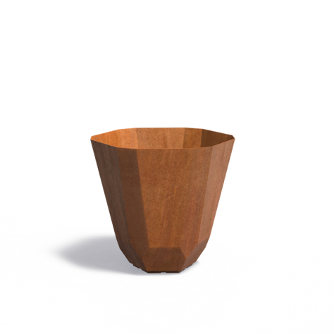 Pots pour plantes FACET en acier CorTen