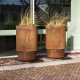 Pots pour plantes EXTEND en acier CorTen