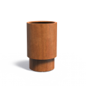 Pots pour plantes TUBE en acier CorTen