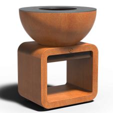 Foyer plancha Perugia en acier corten