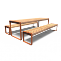 Rectangular picnic table