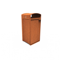 Single bin in CorTen steel