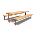 Rectangular picnic table