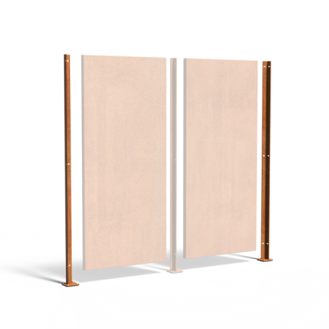 Poteau pour panneaux décoratifs
