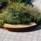 Assise en bois pour mur de soutènement