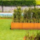 Bacs pour plantes L en acier CorTen