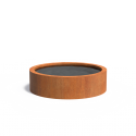 Round pond in CorTen steel
