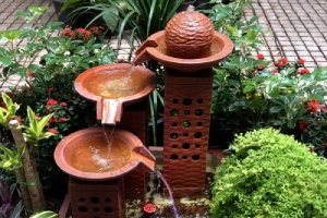 Fontaine en acier CorTen